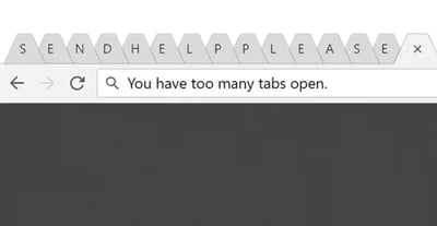 TABS WILL NOT OPEN visual data 7